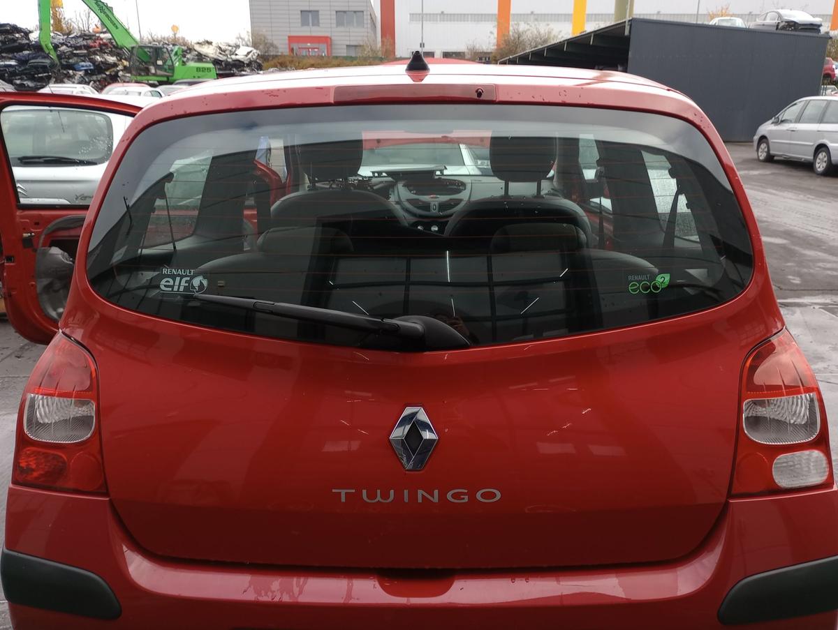 Renault Twingo II original Heckklappe mit Scheibe 727 Spanischrot Bj 2011