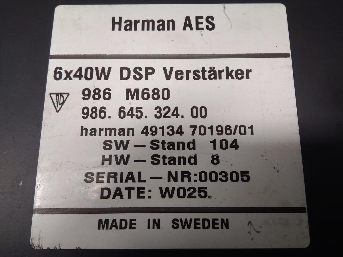 Porsche Boxster 986 BJ2000 original Audio Verstärker 98664532400 986M680