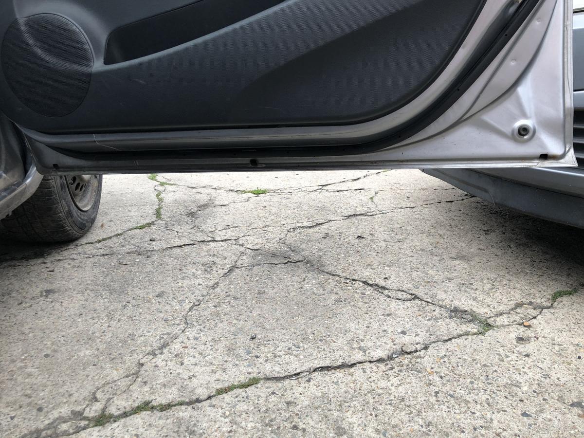 Honda Jazz Typ GD T&uuml;r vorn rechts Beifahrert&uuml;r im Rohbau NH642M Storm silver