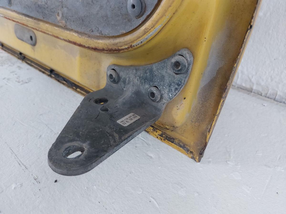 VW T5 7H Transporter Schiebet&uuml;r links Postgelb Dellen tiefe Kratzer