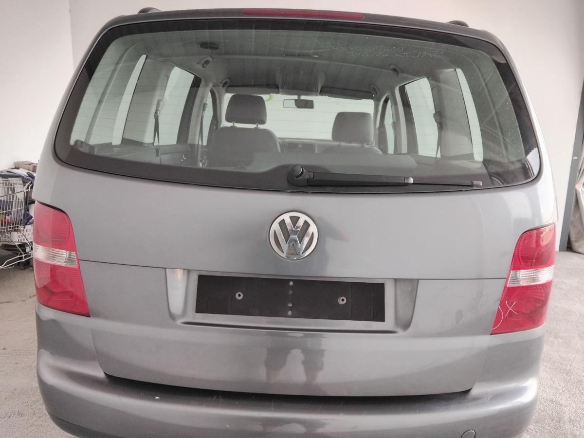 VW Touran 1T Heckklappe LD7X platinumgraumetallic mit Heckscheibe BJ2004