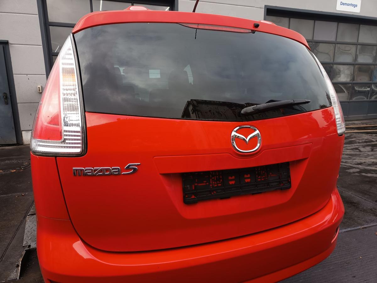 Mazda 5 CR orig Heckklappe mit Scheibe Kofferraum rot Bj 2009