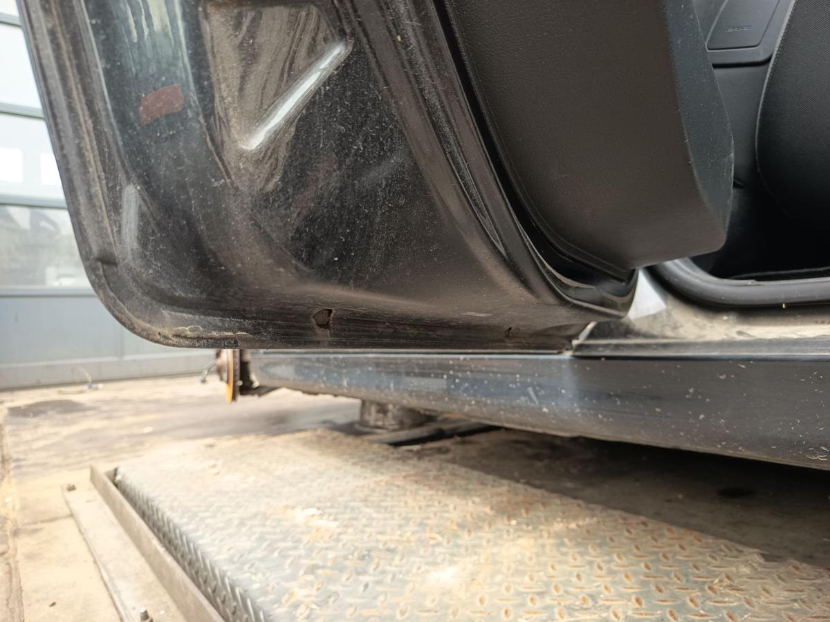 Peugeot 207 original Tür hinten links Fond EXL Obsidianschwarz Bj 2008