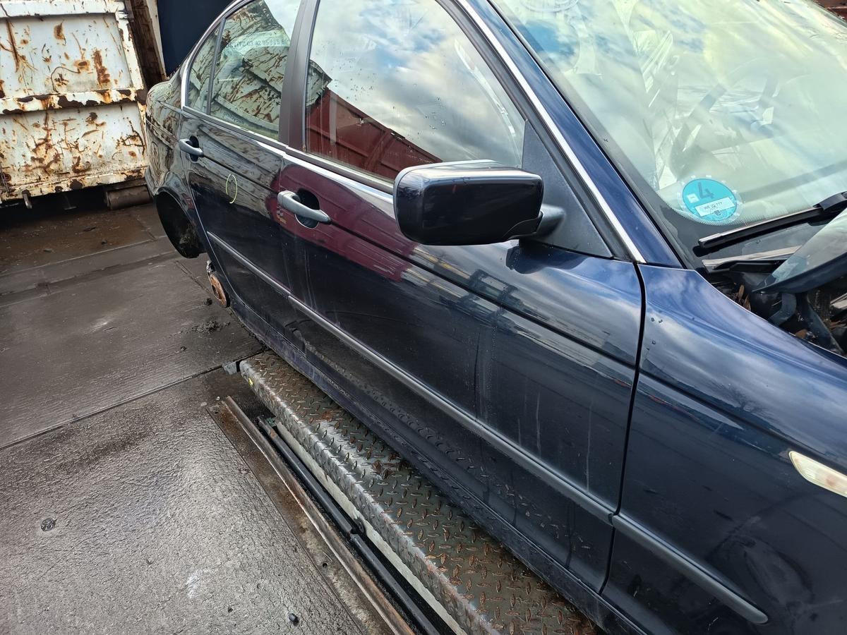 BMW E46 original T&uuml;r vorn rechts Beifahrer 317/5 Orientblau Bj 2005