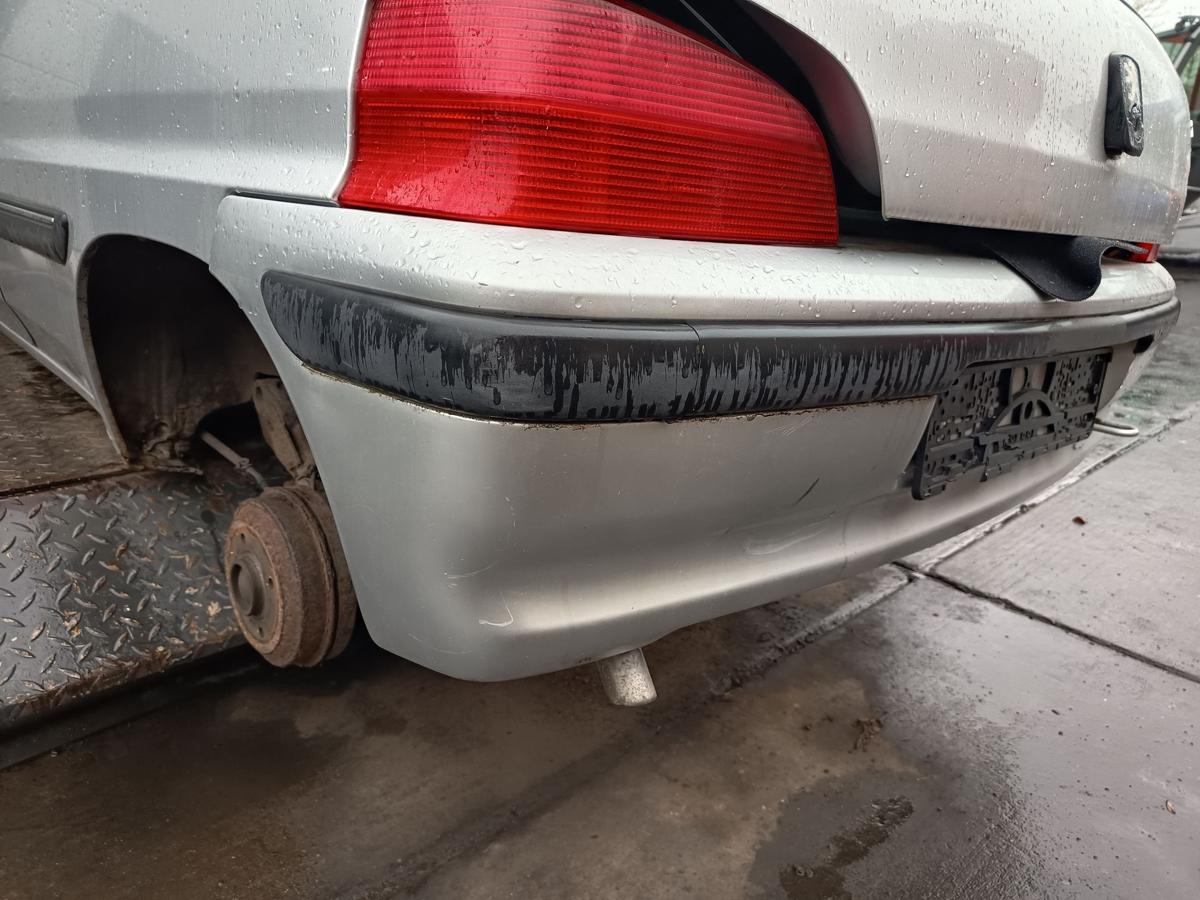 Peugeot 106 original Sto&szlig;stange hinten EZR Aluminiumgrau Baujahr 2002