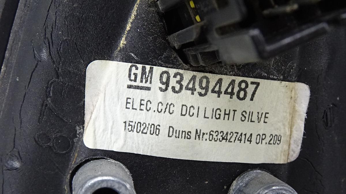 Opel Meriva A Außenspiegel rechts in grau Bj2006 93494487 elek 5 Pins