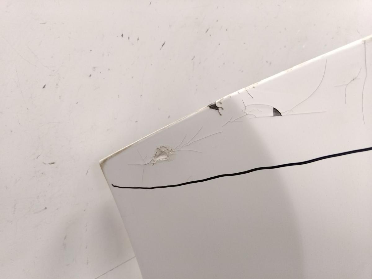 Peugeot 308 I original Sto&szlig;stange Sto&szlig;f&auml;nger vorn EWP Schneewei&szlig; BJ2010