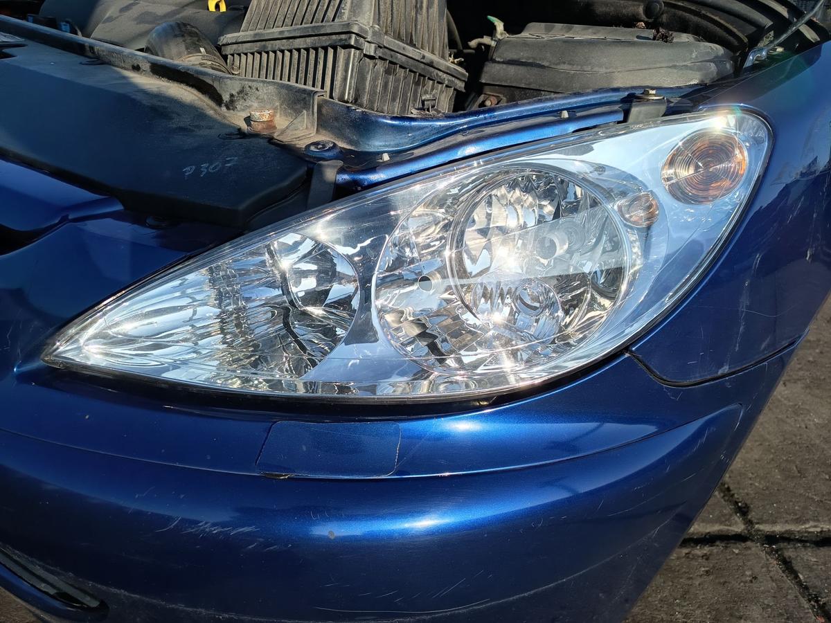 Peugeot 307 original Scheinwerfer links Halogen/Haupt/Licht/Front Bj 2004