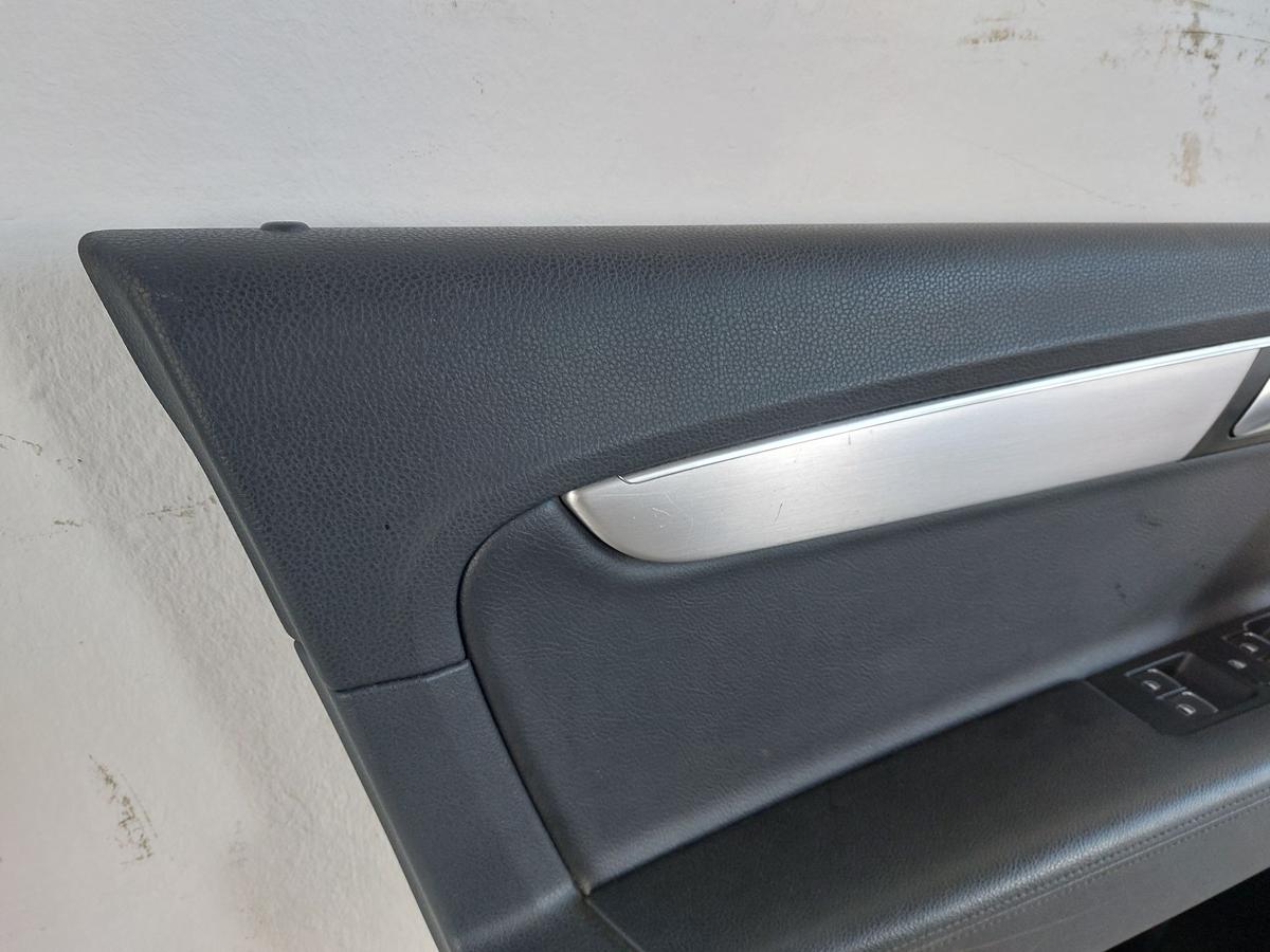 VW Passat 3C B7 Variant T&uuml;reverkleidung vorn links Leder schwarz T&uuml;rpappe