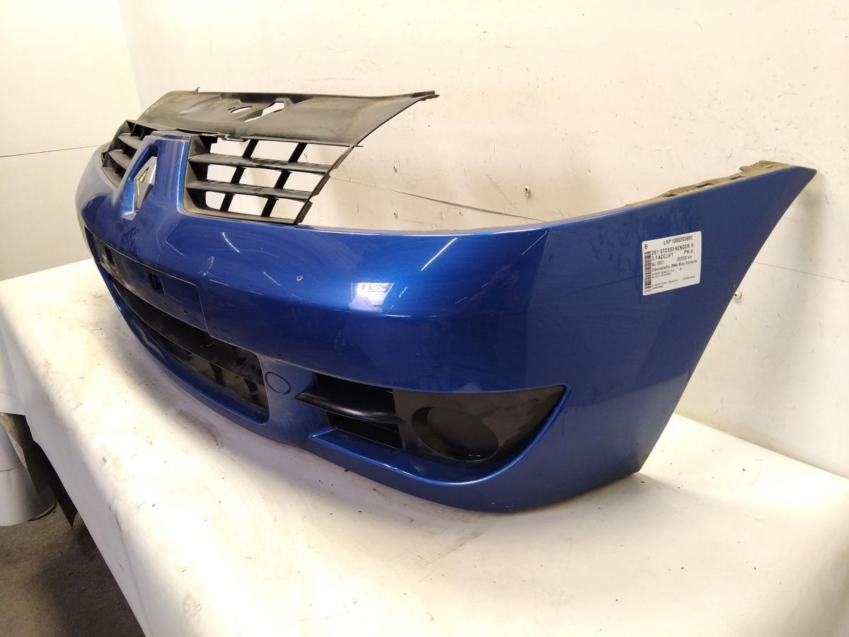 Renault Clio 2 Phase 4 Campus original Sto&szlig;stange Sto&szlig;f&auml;nger vorn BJ2007 RNA Bleu Extreme Nacre