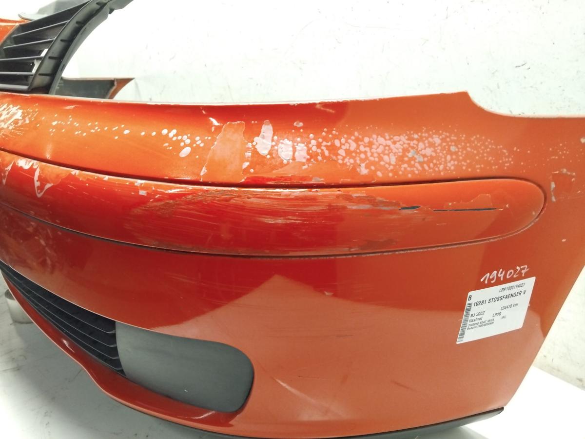 Seat Ibiza III 6L original Sto&szlig;stange Stossf&auml;nger vorn flashrot LP3G BJ2002