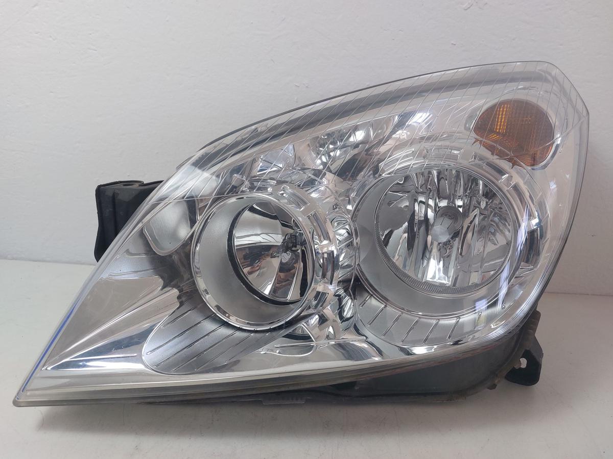 Opel Astra H Scheinwerfer links Hauptscheinwerfer Halogen OEM Hella Chrom 04-10