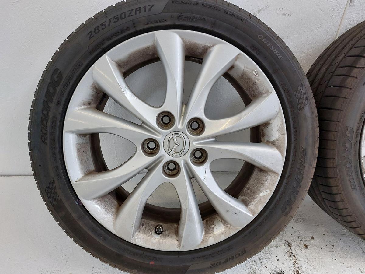 Mazda 3 Typ BL Alufelgen Radsatz Komplettradsatz Alu 7x17 Zoll 205er Sommer