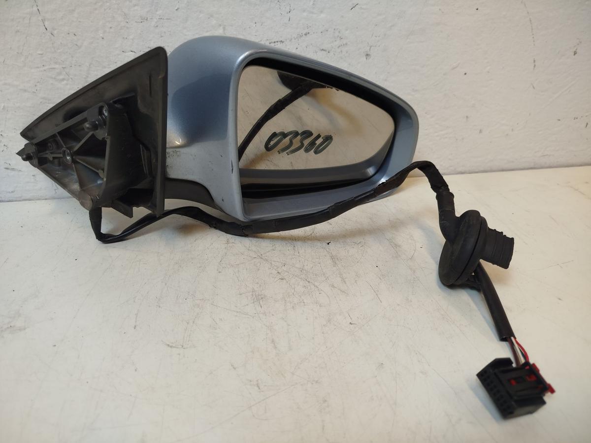 Audi A3 8P Aussenspiegel Spiegel R&uuml;ckspiegel rechts elektr LY5J Liquidblaumet