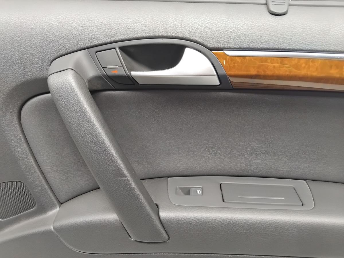 Audi Q7 4L original T&uuml;rverkleidung T&uuml;r hinten rechts BOSE Kunstleder Sonnenrollo