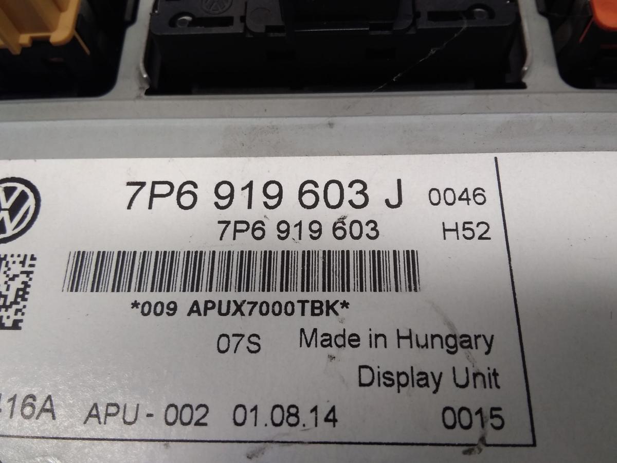 VW Touareg 2 7P original Anzeige Display Bedieneinheit Radio Navi RNS850 Bj.2015