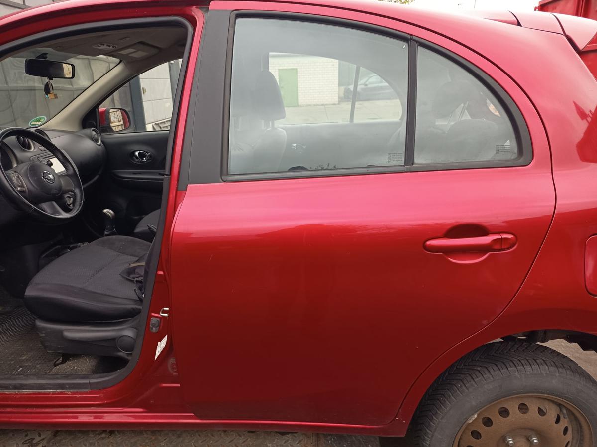 Nissan Micra K13 original T&uuml;r hinten links Fond AY4 Kaminrot Bj 2013