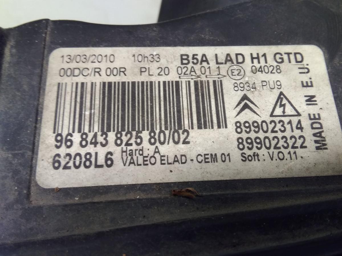 Citroen C4 L original Scheinwerfer Xenon links mit Steuergerät BJ2010 9684382580