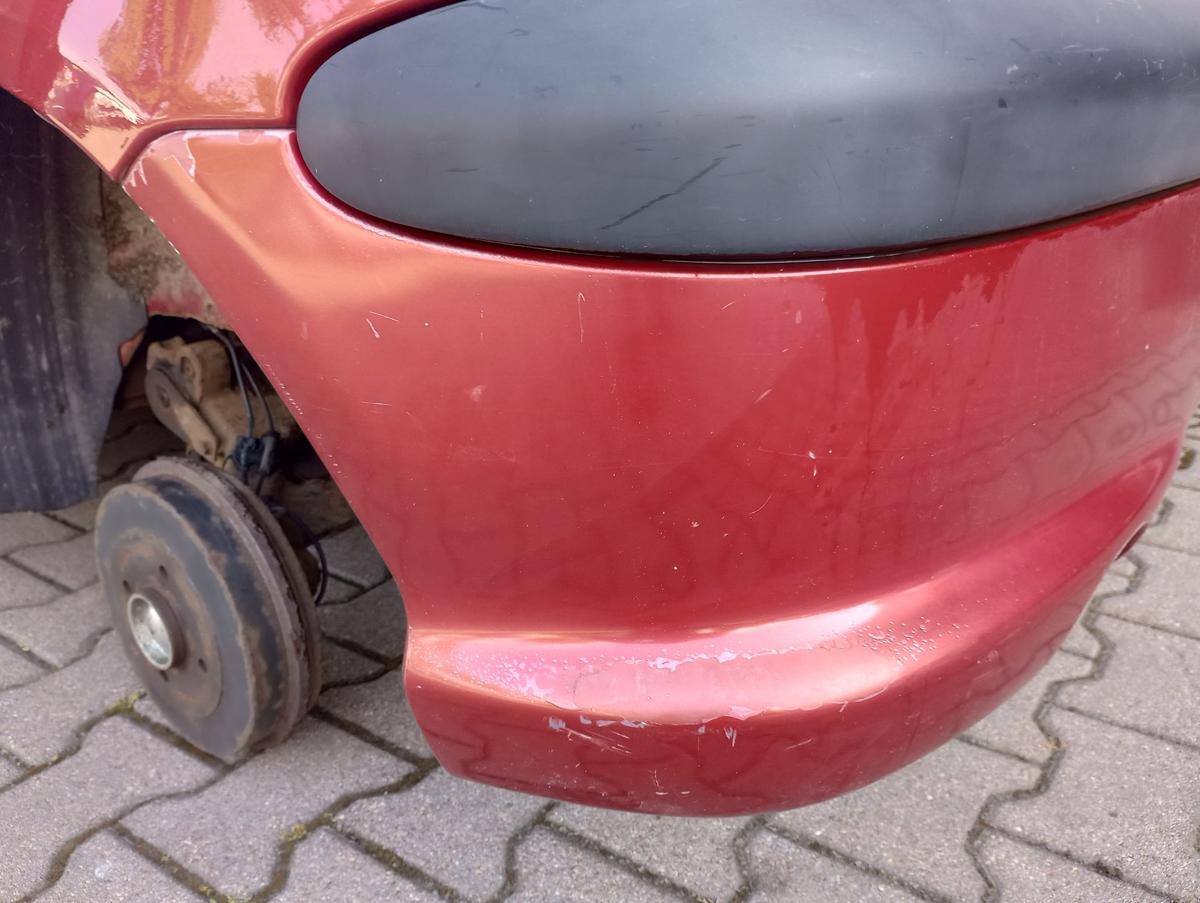 Peugeot 206 original Stoßstange Stossfänger hinten EKQ Luziferrot Bj 2004