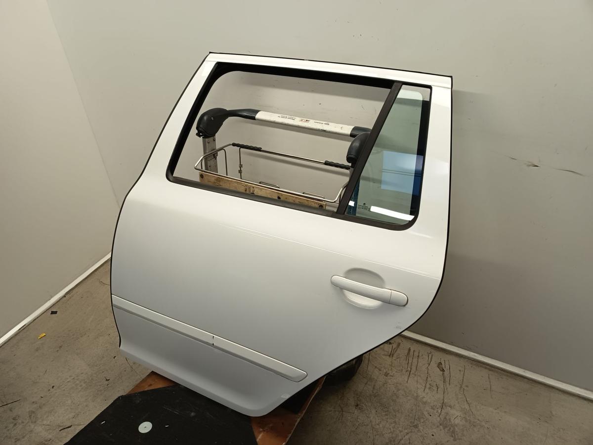 Skoda Octavia II 1Z Combi original T&uuml;r hinten links Fond F9E Candyweiss Bj 2012