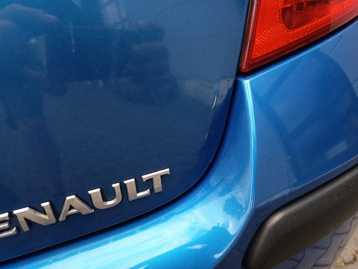Renault Clio III orig Heckklappe mit Scheibe Kofferraum TEI45 Blau met Bj 2006