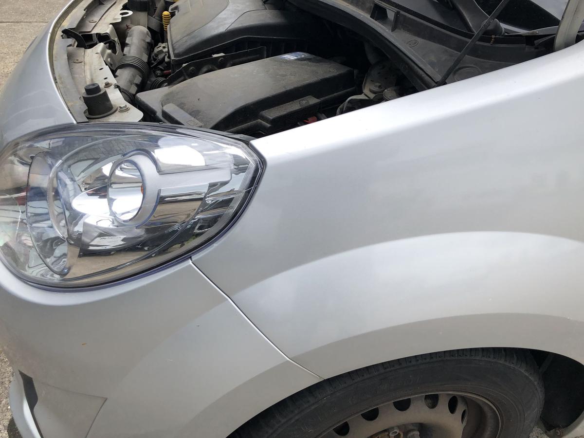 Renault Twingo 2 II Kotfl&uuml;gel vorn links Fahrerseite TED69 Gris Platine Met