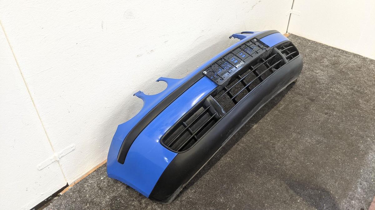 Stossfänger Stossstange Bumper vorn LA5F Summerblue VW Polo 9N1 TEXT