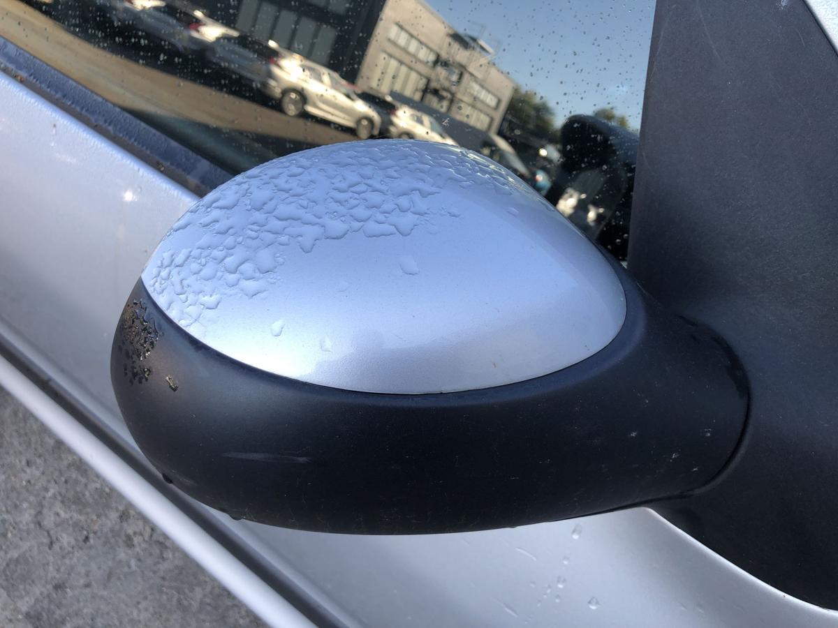 Peugeot 206+ Au&szlig;enspiegel rechts Seitenspiegel R&uuml;ckspiegel manuell EZR grau