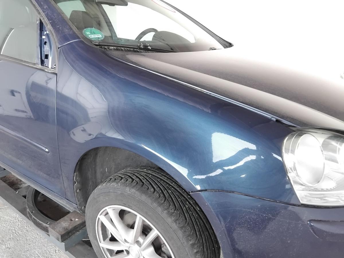 VW Golf 5 1K original Kotfl&uuml;gel vorn rechts LD5Q Shadow Blue Flie&szlig;heck BJ2008