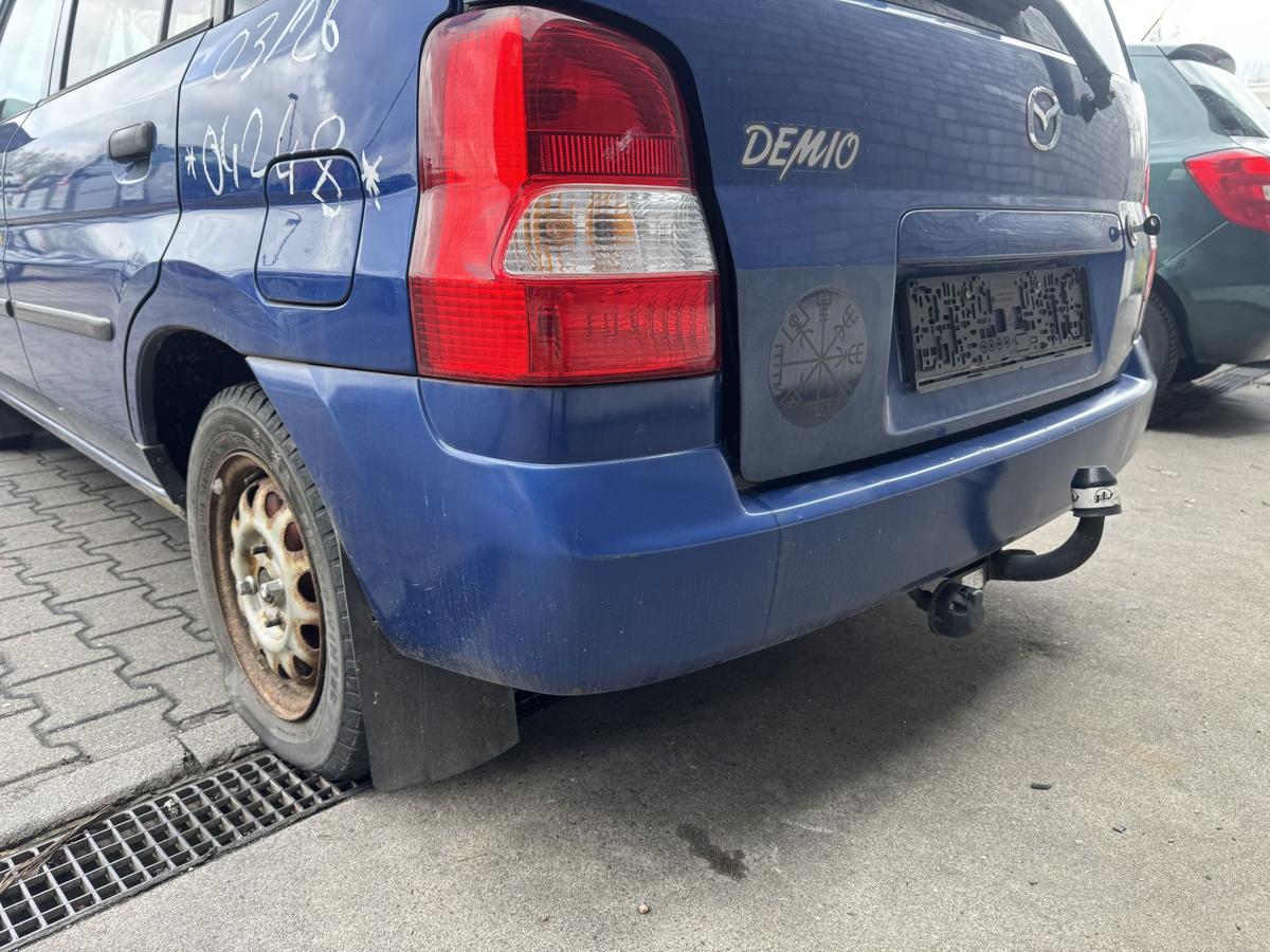 Mazda Demio original Sto&szlig;stange Stossf&auml;nger hinten 20P Innocent Blue Pearl Bj.2000