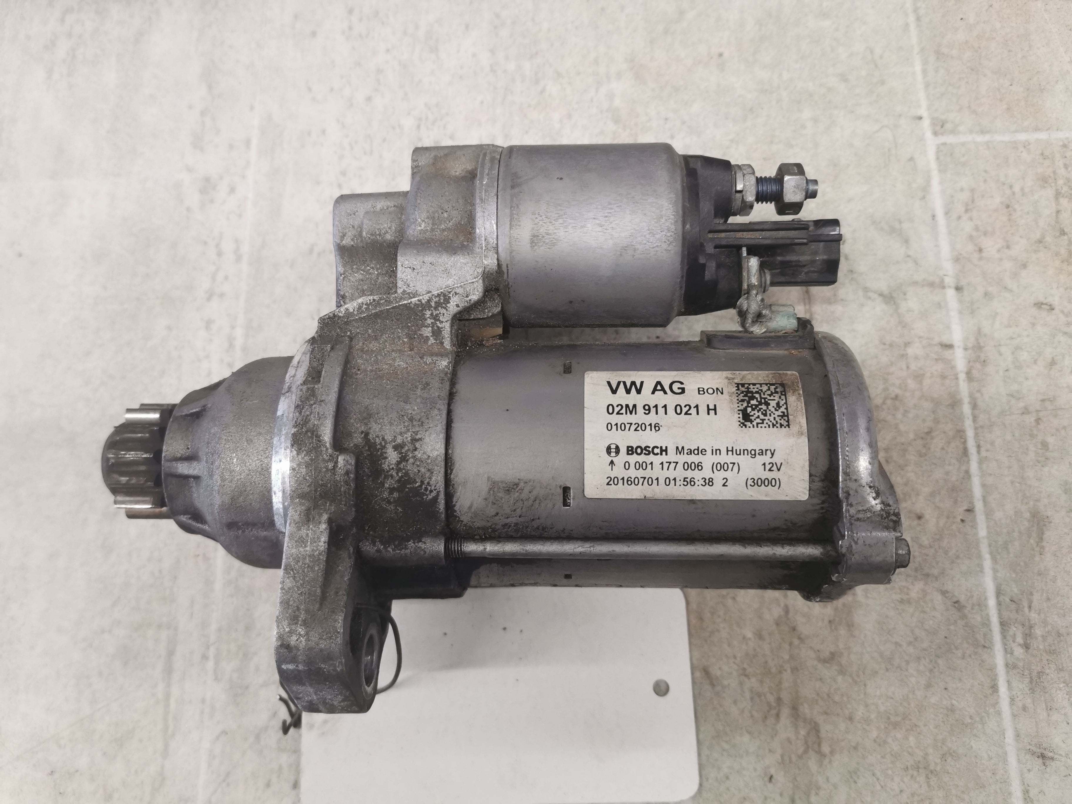 VW UP 11-16 Anlasser 1.0 44KW 02M911021H Starter Bosch