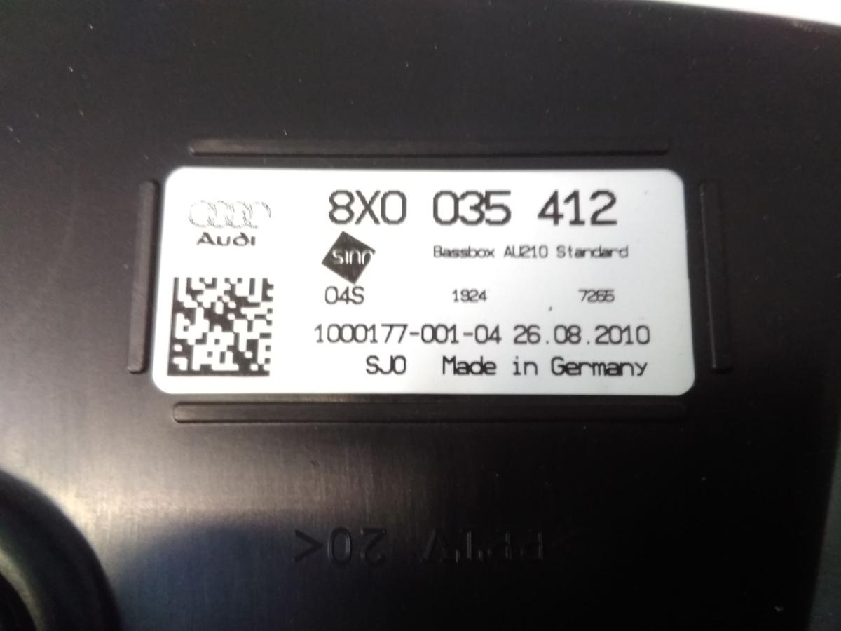 Audi A1 8X original Subwoofer mit Geh&auml;use 8X0035412 BJ2010