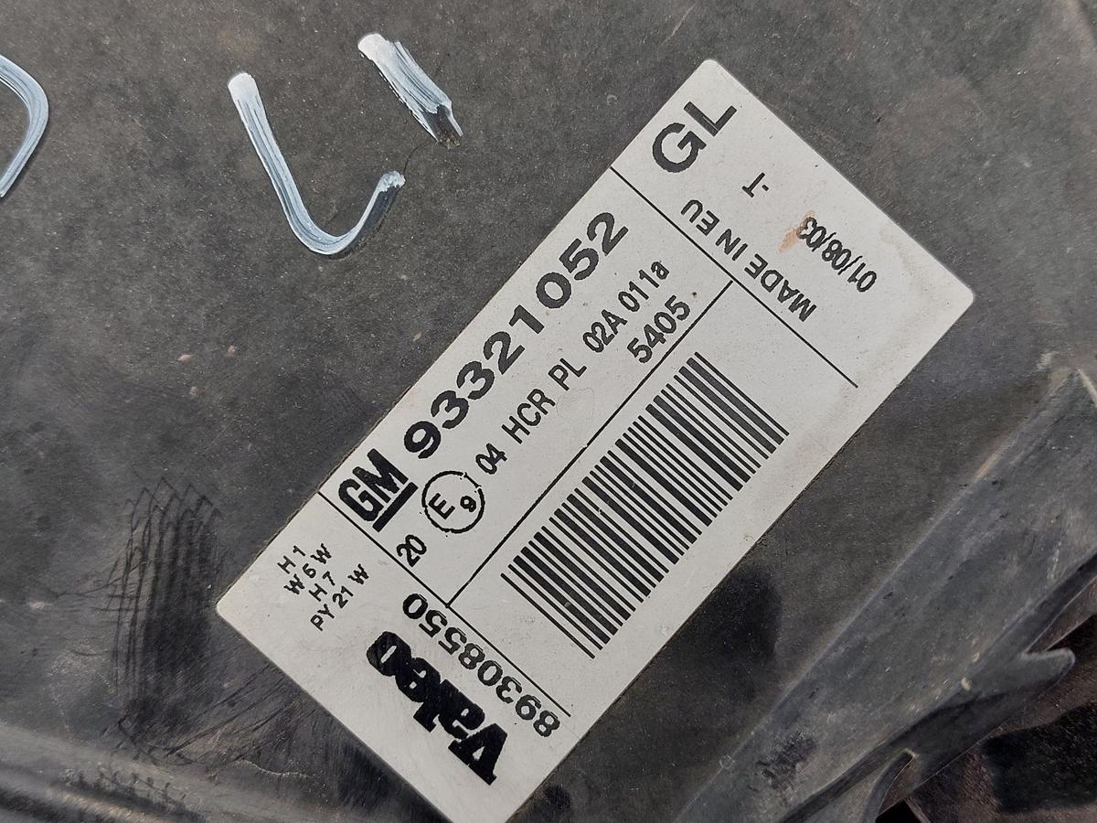 Opel Meriva A Scheinwerfer links Frontscheinwerfer Lampe Halogen OEM Valeo