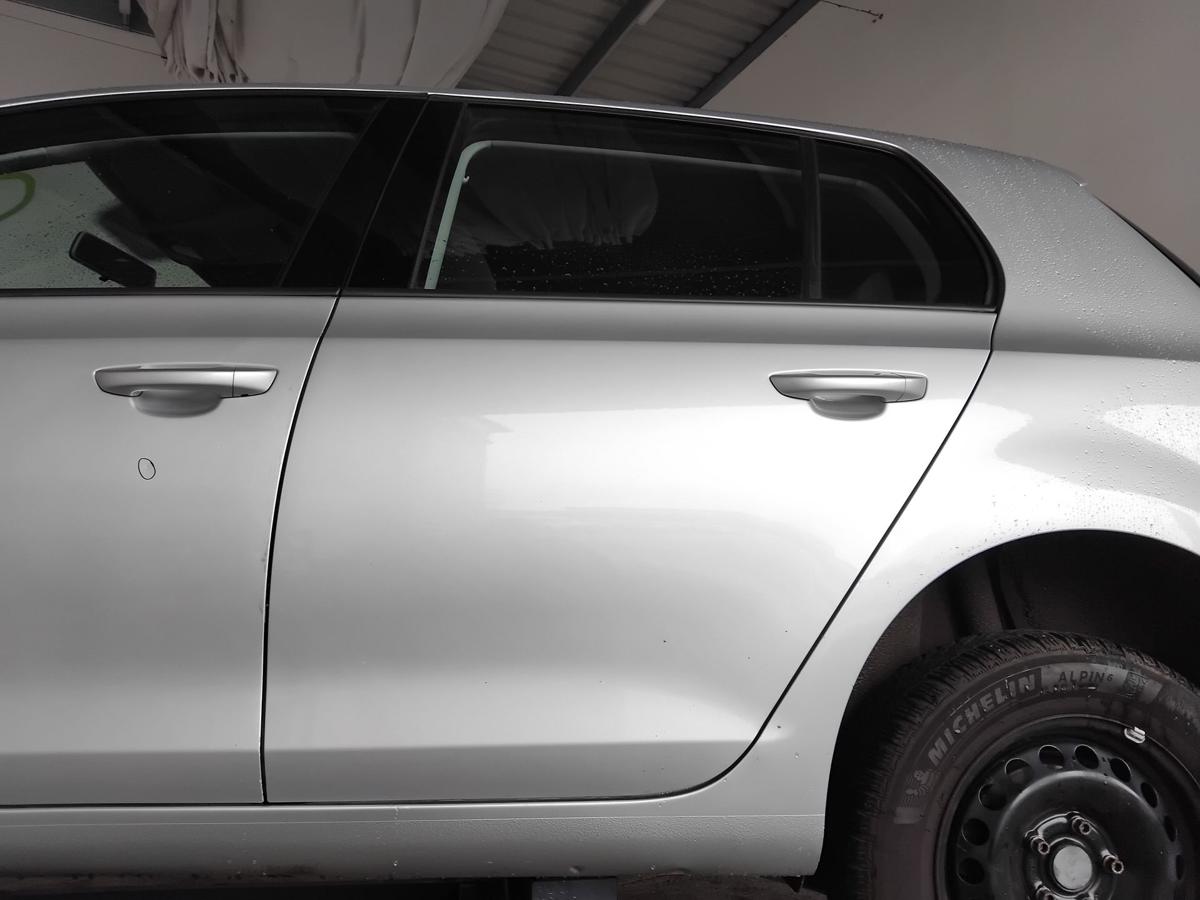 VW Golf 6 Flie&szlig;heck T&uuml;r hinten links LA7W reflexsilbermetallic BJ2009