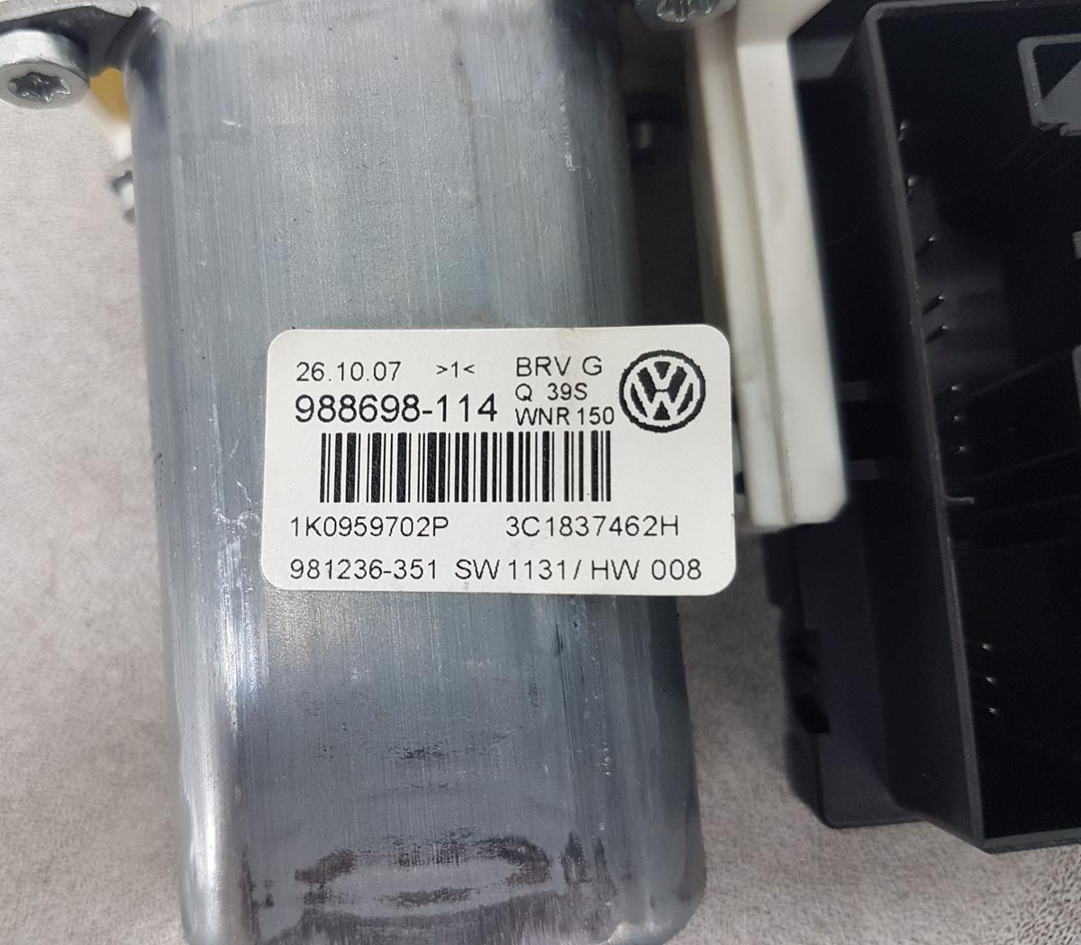 VW Passat 3C Fensterhebermotor vorn rechts 1K0959702P Bj07 Motor Fensterheber vorn rechts