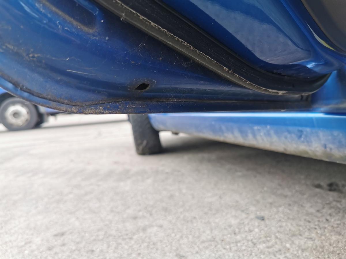 Chevrolet Spark M300 Tür Autotür Rohbau Fondtür hinten links GCT Moroccan Blue