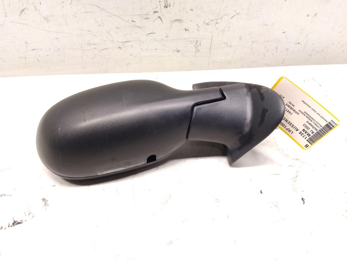 Nissan Micra K12 original Au&szlig;enspiegel rechts schwarz unlackiert manuell BJ2003