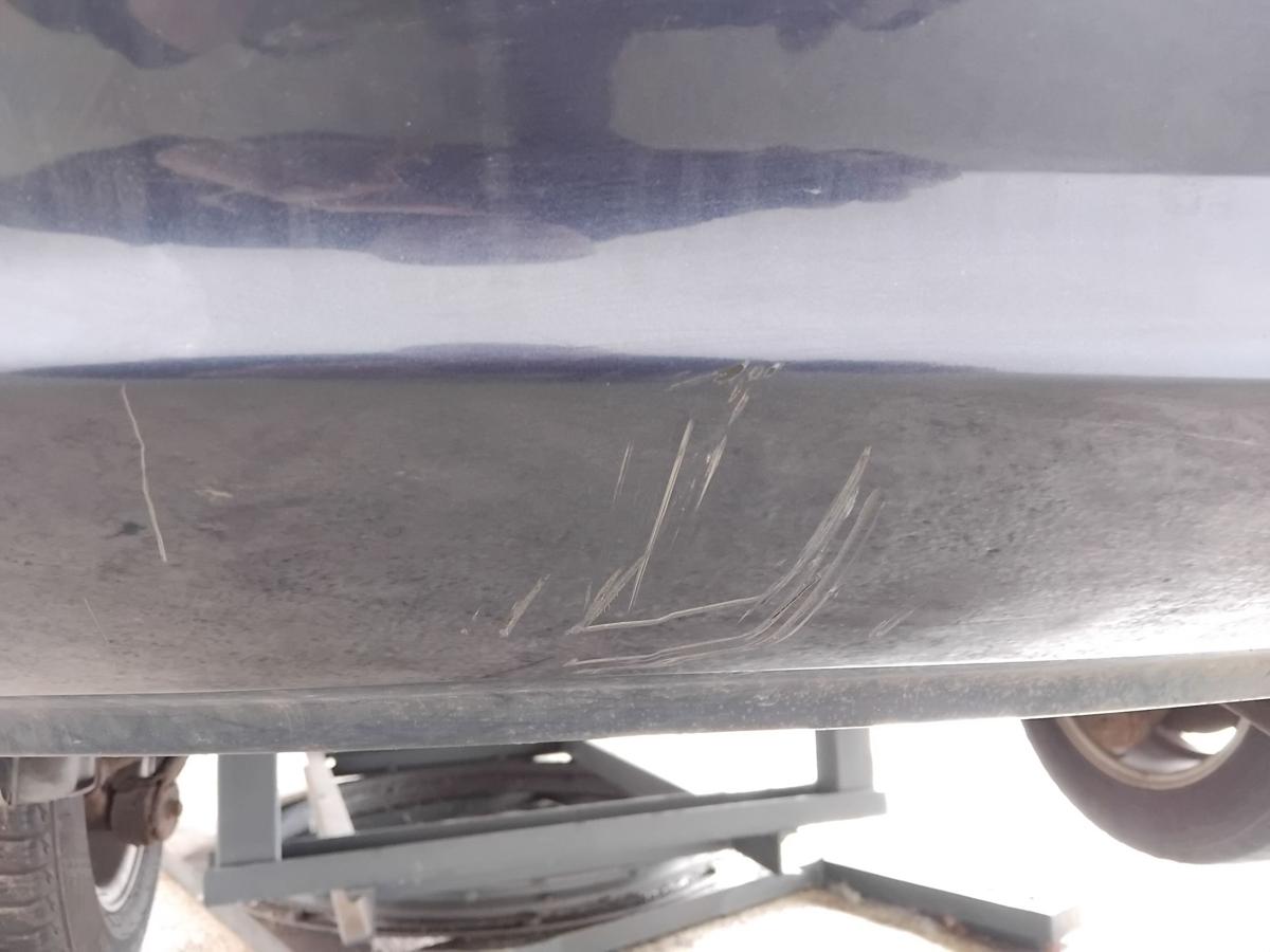 Kia Carens II original Stossf&auml;nger Sto&szlig;stange hinten 1C Imperial Blue BJ2002