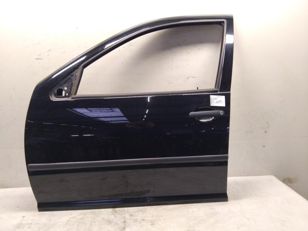 VW Golf 4 original T&uuml;r vorn links Fahrert&uuml;r L041 Brillantschwarz 5t&uuml;rig BJ2000