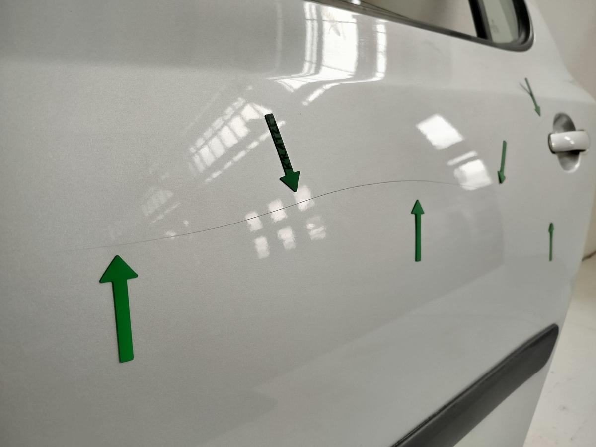 Tür hinten links Fondtür Rohbau LA7W Reflexsilber Autotür Skoda Fabia II 5J