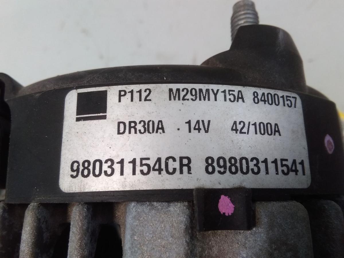 Opel Meriva B orig.Lichtmaschine Generator 100A 1.7CDTI 74kw 8980311541 BJ2010