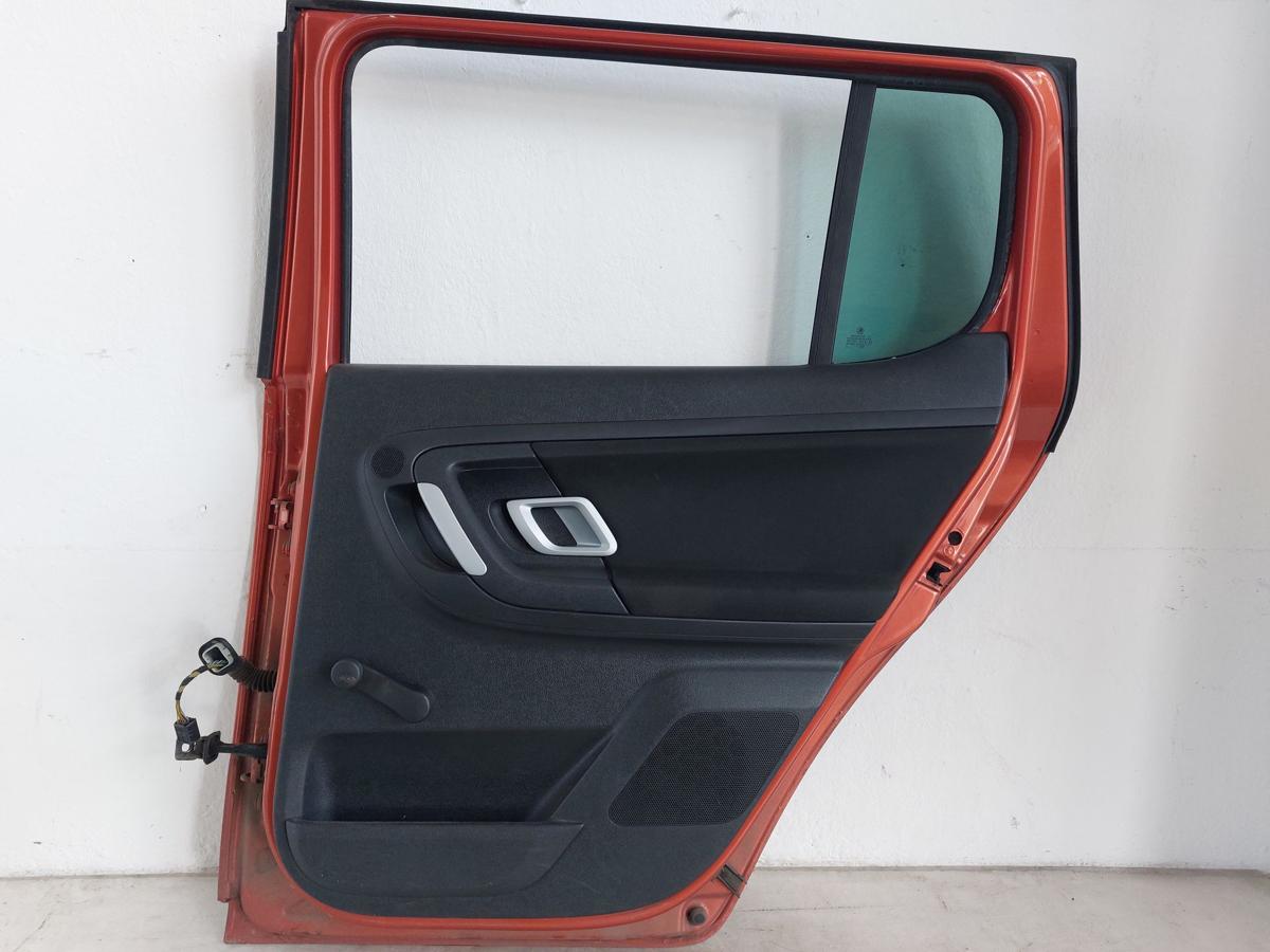 Skoda Fabia 5J T&uuml;r hinten rechts Fondt&uuml;r Rohbau LF3H Tangerine 06-14 5trg