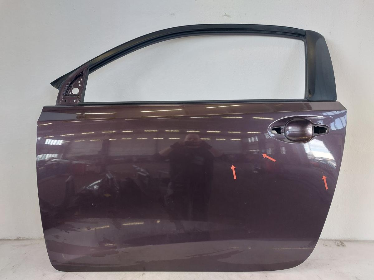 Toyota IQ Typ AJ T&uuml;r vorn links Fahrert&uuml;r im Rohbau 9AH Deep Amethyst Perleffekt