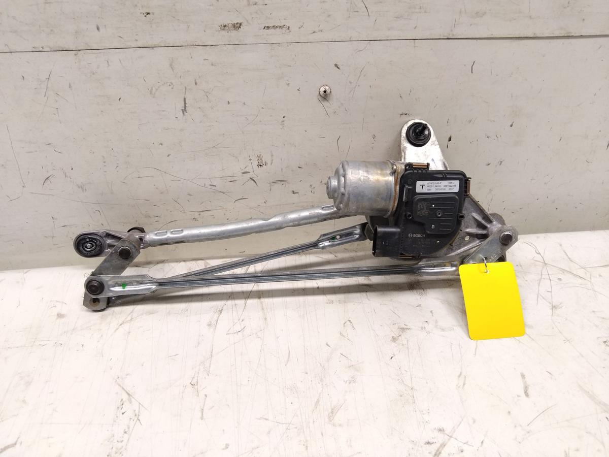 Tesla Model 3 original Wischermotor mit Wischergest&auml;nge vorn Bj.2021