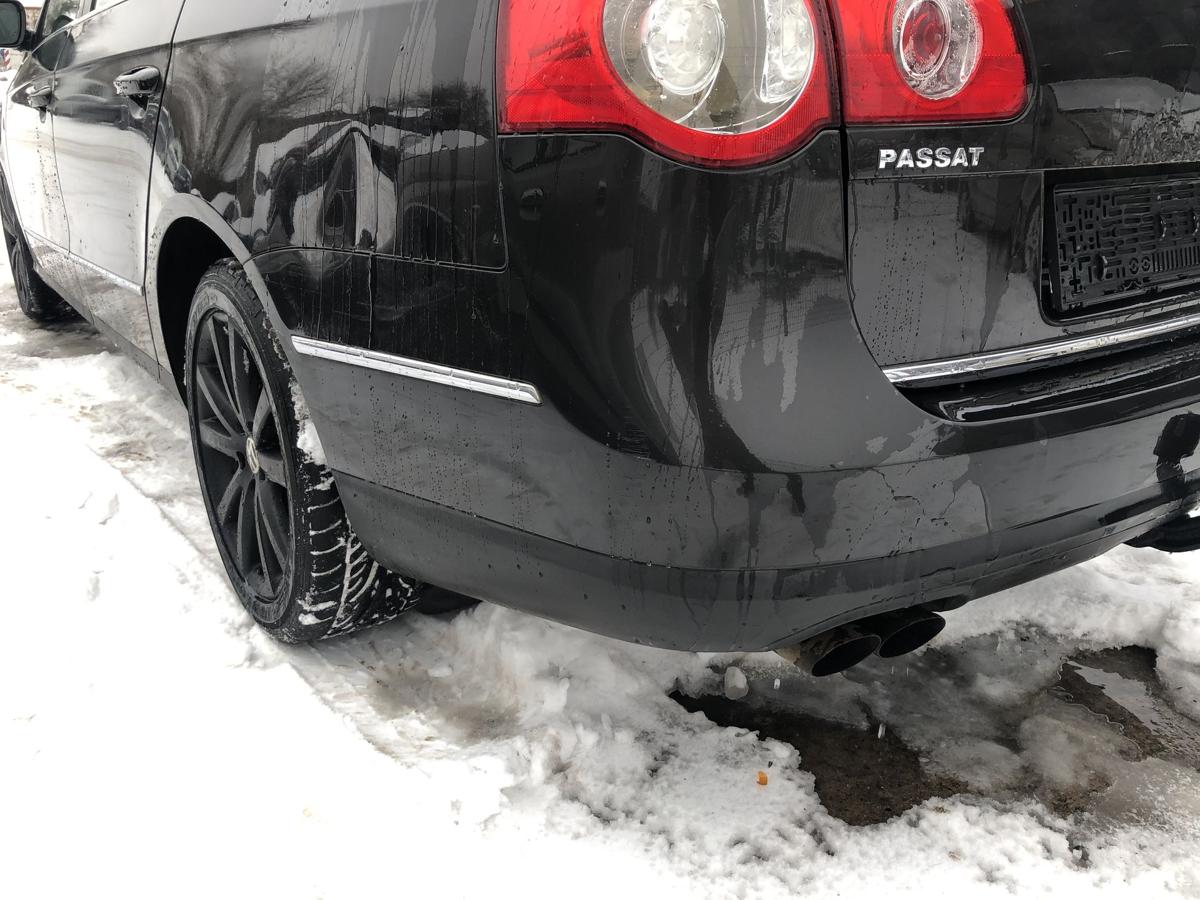 VW Passat 3C Variant Sto&szlig;stange hinten Bumper Sto&szlig;f&auml;nger Hecksch&uuml;rze LC8Z braun