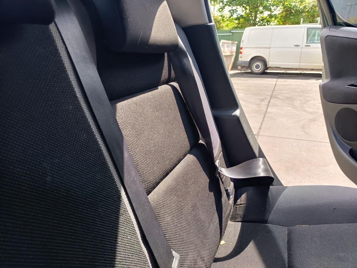 Peugeot 207 original R&uuml;cksitzbank Fondsitz Stoff grau/schwarz Bj2009