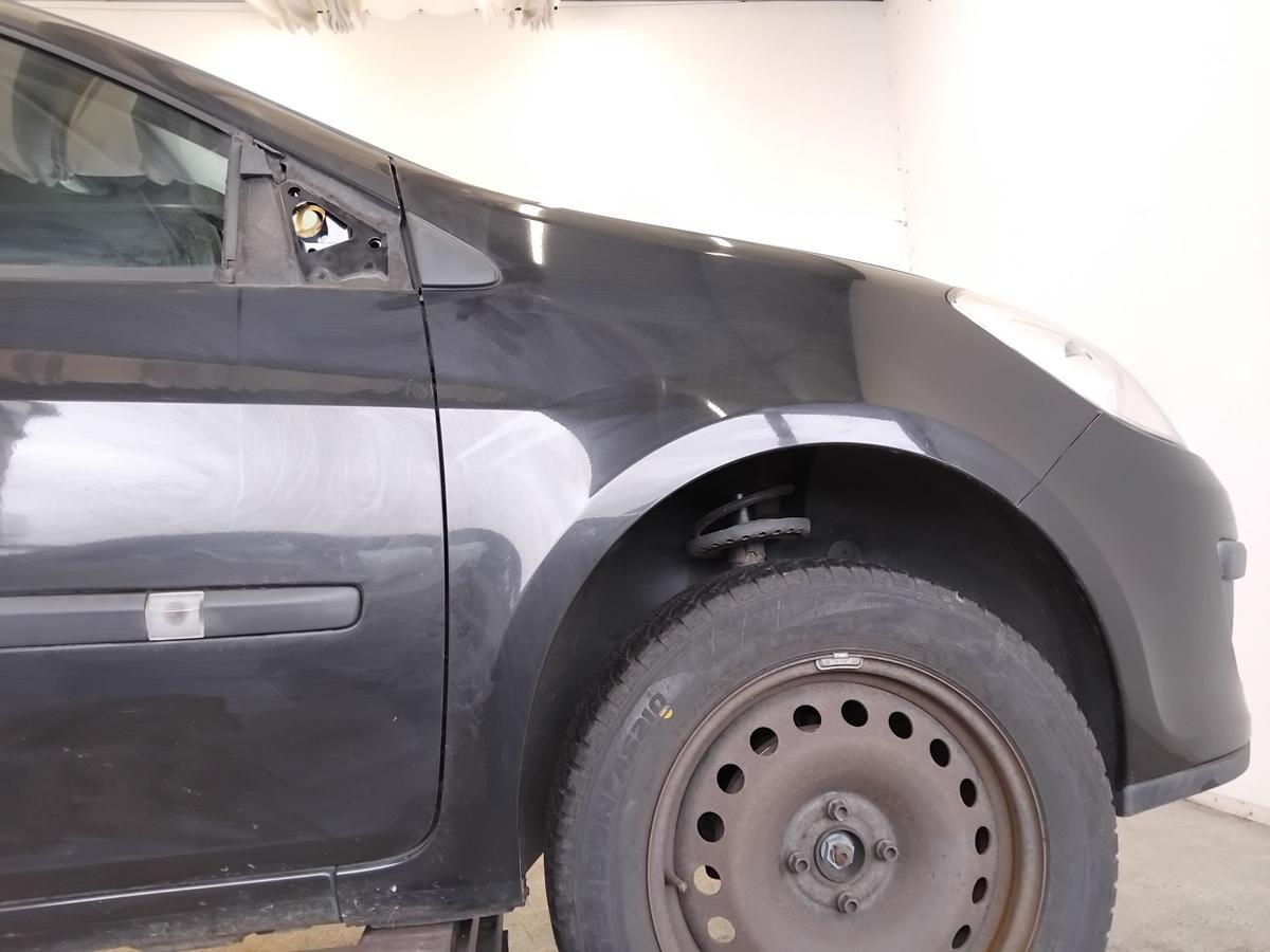 Renault Clio 3 orig Kotfl&uuml;gel rechts Index 185 schwarz NV676 Noir Nacre BJ2008