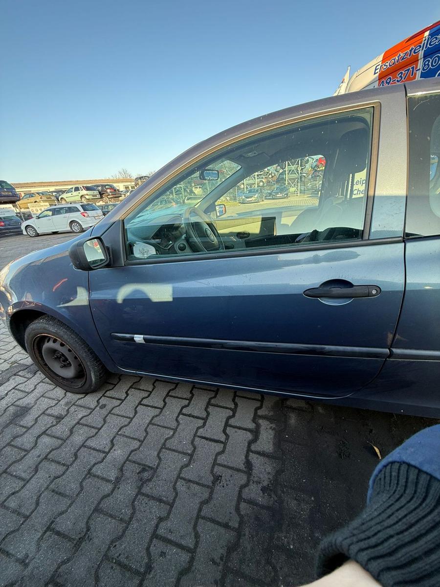 Renault Clio 3 original Tür vorn links TEJ47 Bleu gris Blau 3-Türer Bj.2006