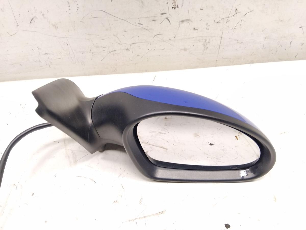 Seat Leon 1M orig Au&szlig;enspiegel rechts elektrisch beheizt Facelift BJ2003 LS5G Canaria Blau