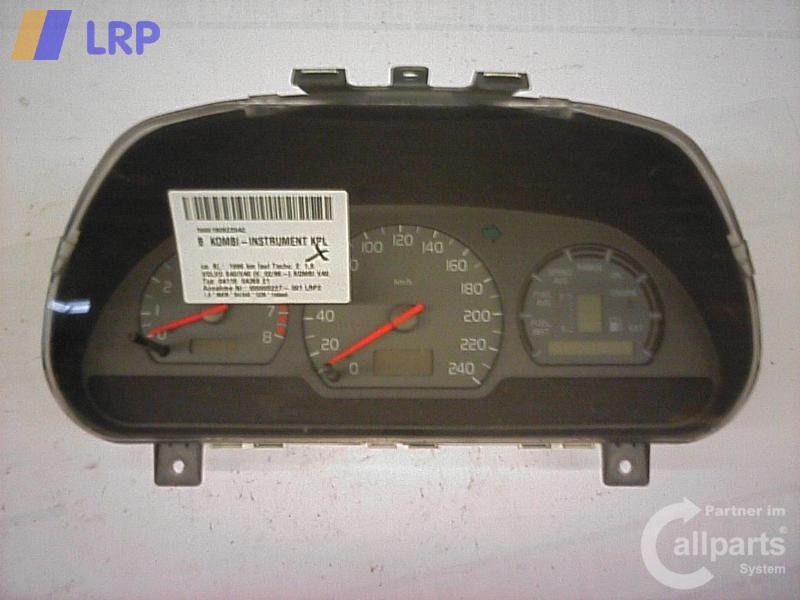 KOMBI-INSTRUMENT KPL; Glas Kombiinstrument; S40/V40 (V, 02/96-); TYP V, 02/96-02/04; 30822392; 30822392